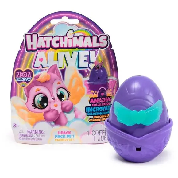 Hatchimals Alive, Neon Rainbow, Blind Box Surprise 2 Pack New Sealed Color - Picture 2 of 3